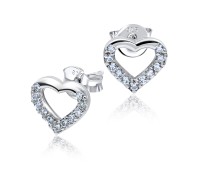 Heart CZ Stud Earring STS-3192